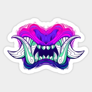 Oni Mouth Sticker